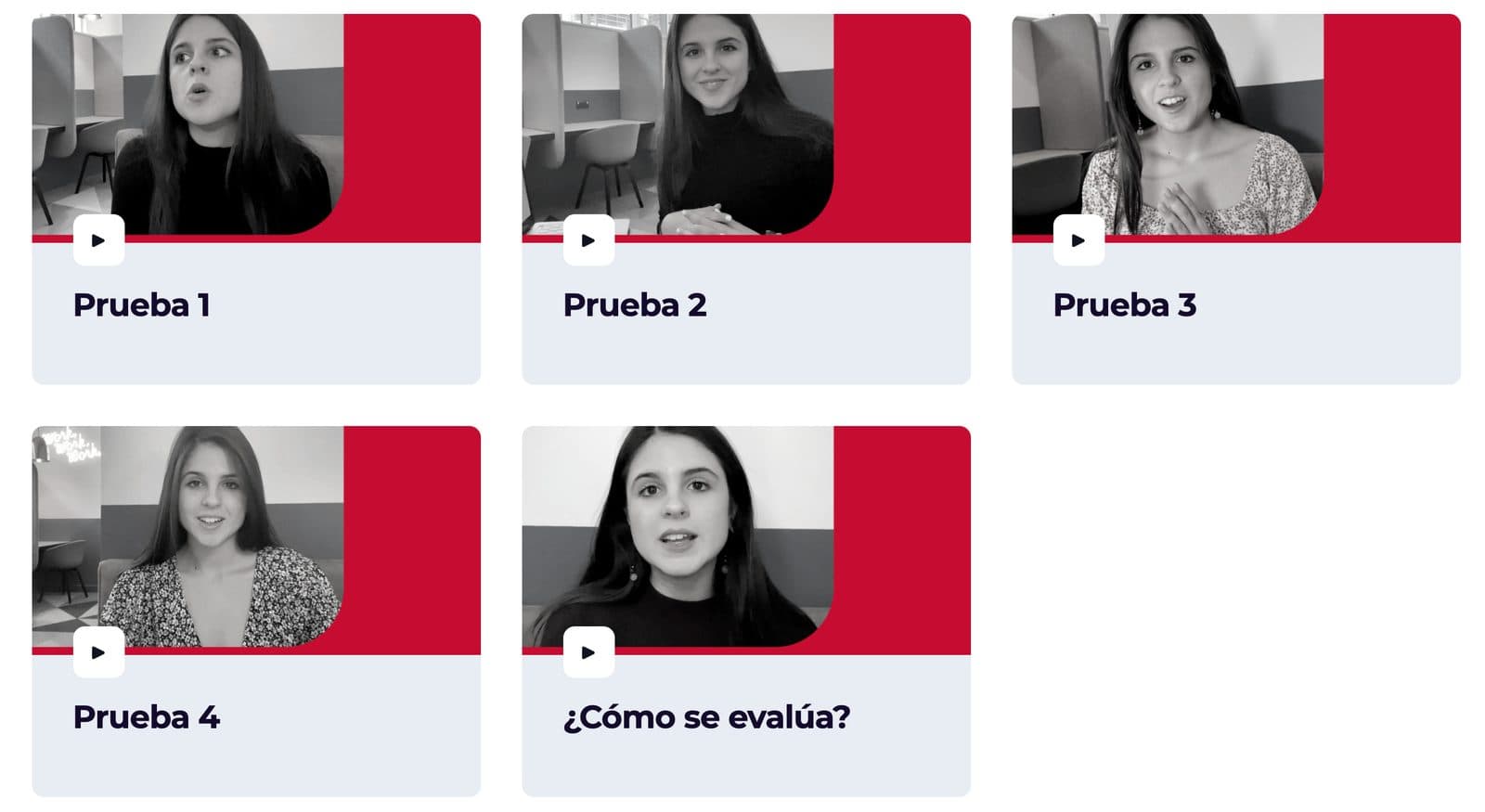 Una clase del curso en la plataforma
